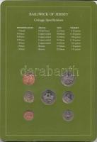 Jersey 1985-88. 1p - 1Ł 7klf db, forgalmi szett felbélyegzett kartonlapon T:1
Jersey 1985-88. 1 penn...