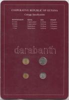 Guyana 1982/85. 1c - 25c 4klf db, forgalmi szett felbélyegzett kartonlapon T:1
Guyana 1982/85. 1 cen...