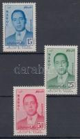 1957 Moulay el Hassan herceg kinevezése trónörökössé sor Mi 426-428