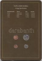 Pápua Új-Guinea 1990. 1T - 20T 4klf db, forgalmi szett felbélyegzett kartonlapon T:1
Papua New Guine...