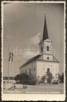 Magyarlápos, flag, Calvinist church