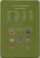 Guernsey 1979-84. 1p - 1Ł 7klf db, forgalmi szett felbélyegzett kartonlapon T:1
Guernsey 1979-84. 1 ...