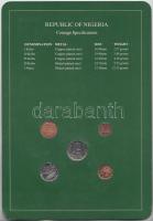 Nigéria 1991. 1k - 1N 5klf db, forgalmi szett felbélyegzett kartonlapon T:1
Nigeria 1991. 1 kobo - 1...