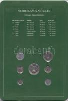 Holland Antillák 1980/85. 1c - 2 1/2G 7klf db, forgalmi szett felbélyegzett kartonlapon T:1
Netherla...