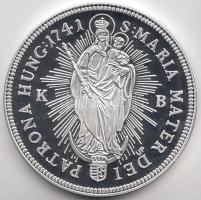 Magyar tallérok utánveretben "Mária Terézia Tallérja 1741." Ag (0,999) 20g T:PP Tanúsítván...