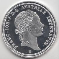 Magyar tallérok utánveretben "Ferenc józsef ifjúkori Tallérja 1853." Ag (0,999) 20g T:PP Tanúsítvánnyal, csak 2000db!