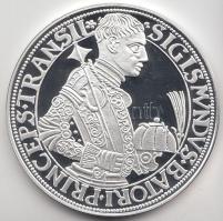 Magyar tallérok utánveretben "Báthory Zsigmond Tallérja 1589." Ag (0,999) 20g T:PP Tanúsítvánnyal, csak 2000db!