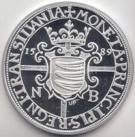 Magyar tallérok utánveretben "Báthory Zsigmond Tallérja 1589." Ag (0,999) 20g T:PP Tanúsít...
