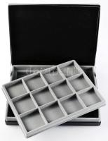 Éremtartó kazetta 1 kivehető tálcával, összesen 24 férőhellyel újszerű állapotban