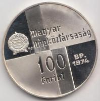 1974. 100Ft Ag "50 éves az MNB" T:PP