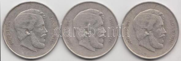 1947. 5Ft Ag "Kossuth" (3x) T:2-,3