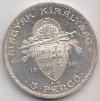 1938. 5P Ag "Szent István" T:2