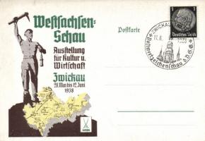 Westsachsen Schau, Ausstellung für Kultur und Wirtschaft / West Saxon Expo, Zwickau 1938, So.Stpl