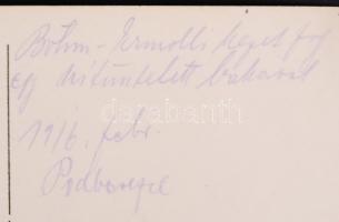 Cca 1917 6 db katonai fotók, hátán feliratozva, 9×12 cm