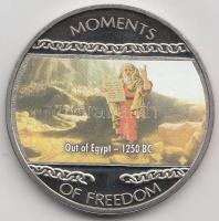 Libéria 2004. 10$ "Szabadság pillanatai-Mózes kivezeti népét Egyiptomból i.e. 1250." multi...