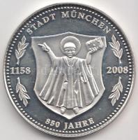 Németország 2008. "850 éves München" ezüstözött fém emlékérem T:PP Germany 2008. "850th Anniversary of München" silver plated commemorative medallion C:PP