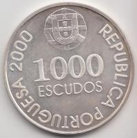 Portugália 2000. 1000Esc Ag "D. João de Castro" T:BU Portugal 2000. 1000 Escudos Ag "D. João de Castro" C:BU