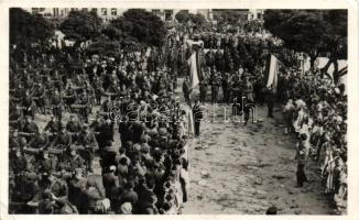 Ipolyság bevonulás, biciklis egység / entry of the Hungarian troops, cyclist unit So.Stpl (EK)