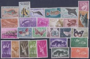 Animals 27 diff. stamps, Állat kis motívum tétel 27 klf bélyeg