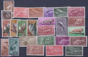 Állat kis motívum tétel 25 klf bélyeg, Animals 25 diff. stamps