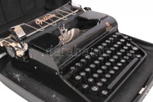 cca 1970 Működőképes Optima Elite írógép eredeti táskájában, jó állapotban / Typewriter