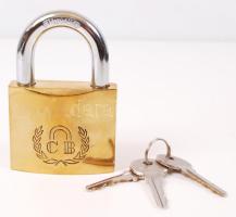 Hardened lakat három kulccsal, 9×6 cm