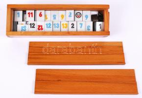 Táblás römi, hiánytalan, 31×10 cm