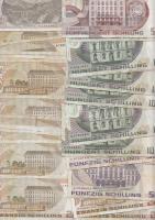 Ausztria 1967. 20Sch + 1986. 20Sch (15x) + 1986. 50Sch (2x) + 1984. 100Sch (7x) + 1985. 500Sch T:III...