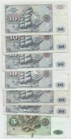 NSZK 1980. 5M, 10M (6x), 20M, 50M + 1989. 10M (5x) + 1991. 20M T:III
GFR 1980. 5 Mark, 10 Mark (6x),...
