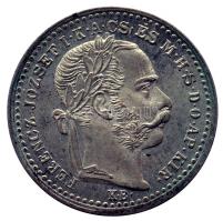1874KB 10Kr Ag "Ferenc József" T:2