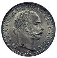 1875KB 10Kr Ag "Ferenc József" T:2