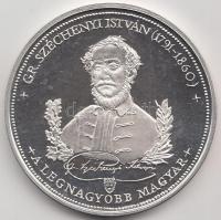 Bozó Gyula (1913-2004) DN. "Gr. Széchenyi István / A Gazdasági és Közlekedési Minisztertől - Lánchíd" Ag emlékérem adományozói dísztokban (SZG/34.41g/0.925) T:PP kis oxidáció