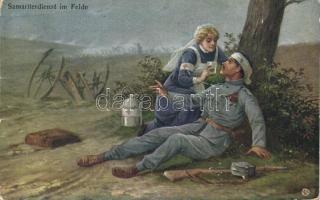 WWI 'Samariterdienst im Felde' / 'Samaritan in the field' (fa)