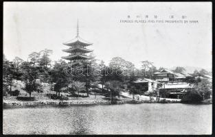 58 db régi japán képeslap, főleg városképek, motívumlapok / 58 Japanese postcards