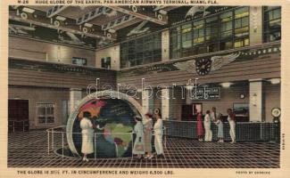 Miami Pan American Airways Terminal, huge globe of the earth