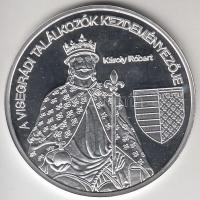 DN. "Nemzetünk nagyjai - Károly Róbert" Ag emlékérem (10,37g/0.999) T:PP Tanúsítvánnyal!