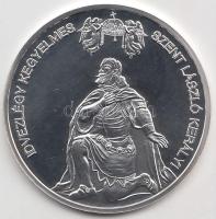 DN. "Nemzetünk nagyjai - Szent László király" Ag emlékérem (10,37g/0.999) T:PP Tanúsítvánnyal!