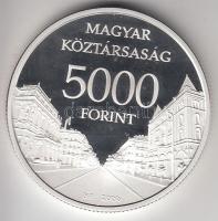 2009. 5000Ft Ag "Világörökség helyszínek: Budapest" T:PP Tanúsítvánnyal!
