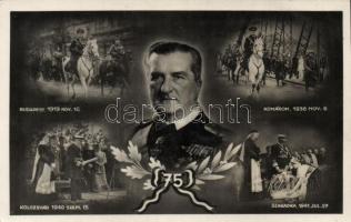 Horthy 75 éves, bevonulás: Budapest, Komárom, Kolozsvár, Szabadka