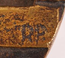 Rózsa Péter (1926-): Szentendre. Bronz plakett, jelzett, d:10,5 cm