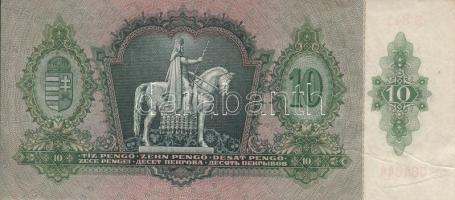 1936. 10P + 1941. 20P mindkettő hamis adópengő bélyeggel + "MNB Debreceni Fiókintézet" bél...