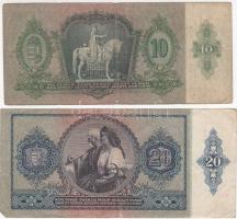 1930-1941. 10P, 20P, 50P, 100P mindegyik hamis sarló-kalapács fny-sal T:III