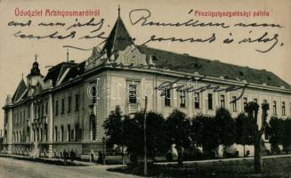 Aranyosmarót, Zlaté Moravce; Pénzügyigazgatósági palota, Eisenberg Károly kiadása / Financial Palace (kis szakadás / small tear)