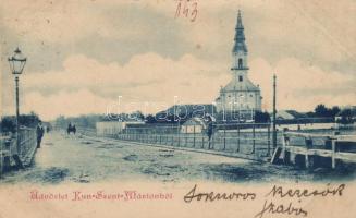 1899 Kunszentmárton (ragasztónyom / gluemark) (b)