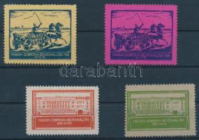 1928 II. Debreceni bélyegkiállítás teljes levélzáró sor