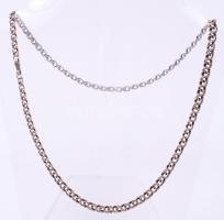 Ezüst (Ag) nyaklánc /  Silver necklace, 48,5cm, 14,9gr