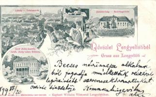 1899 Lengyeltóti járásbíróság, Zichy kastély, floral (EB)