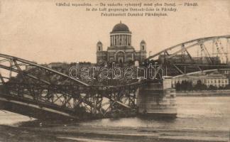 Párkány destroyed bridge, Esztergom Basilica