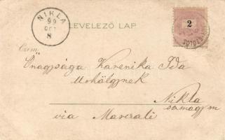 1899 Kolozsvár litho, s: Geiger R. (wet damage)