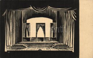 Dr. Németh Antal színpadterve a III. Richárdhoz / stage design of the Richard III